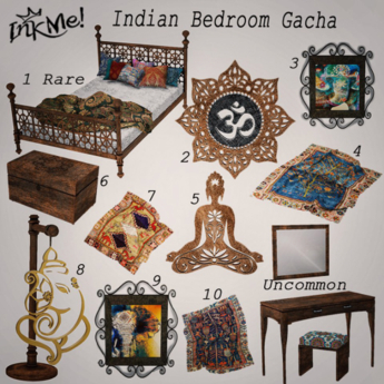 Second Life Marketplace - ::InkMe:: Indian Bedroom 06